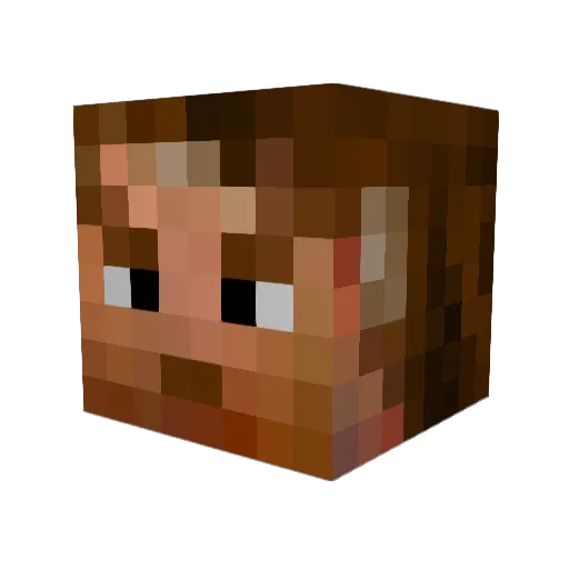 KanonenKaot Minecraft avatar head, 3D render