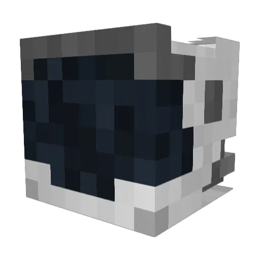 Kanoniker Minecraft avatar head, 3D render
