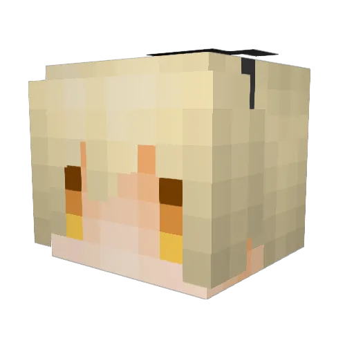 Kanra45 Minecraft avatar head, 3D render