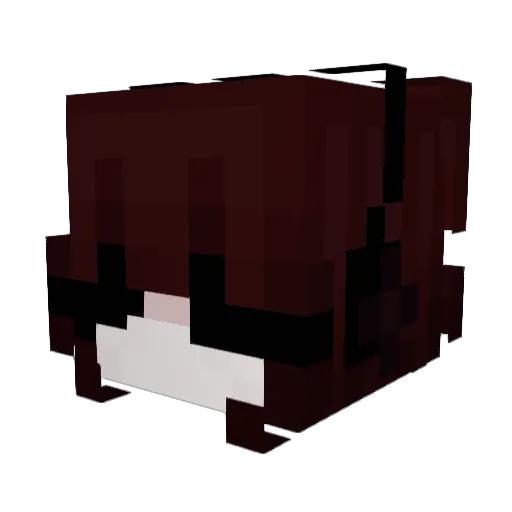 Kansq Minecraft avatar head, 3D render