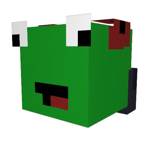 KansyaJP Minecraft avatar head, 3D render