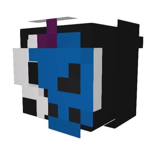 KantDie Minecraft avatar head, 3D render