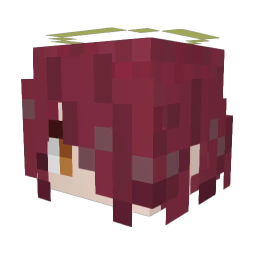 KantaYuta Minecraft avatar head, 3D render