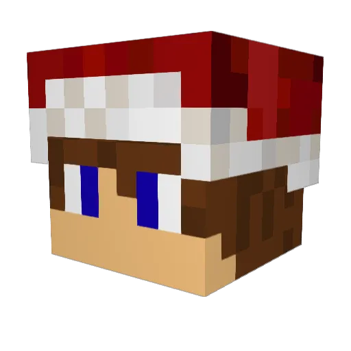 Kanu_Bean Minecraft avatar head, 3D render