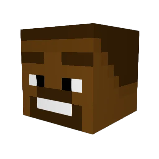 KanyeFan Minecraft avatar head, 3D render