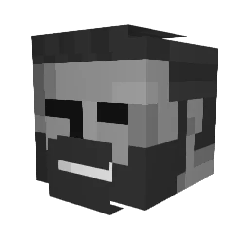 KanyeTheGreat Minecraft avatar head, 3D render