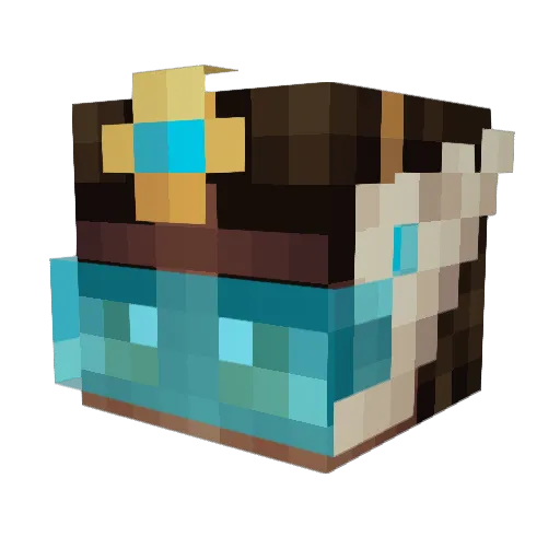 Kanzaki88 Minecraft avatar head, 3D render