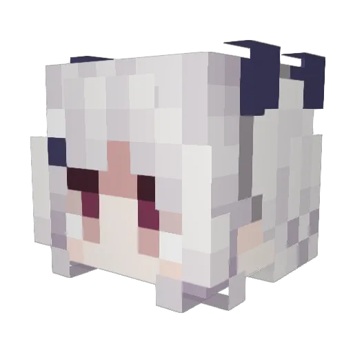 Kanzaki_chiya Minecraft avatar head, 3D render