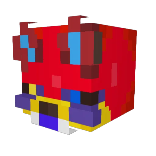 Kanzaky_Dizmal Minecraft avatar head, 3D render