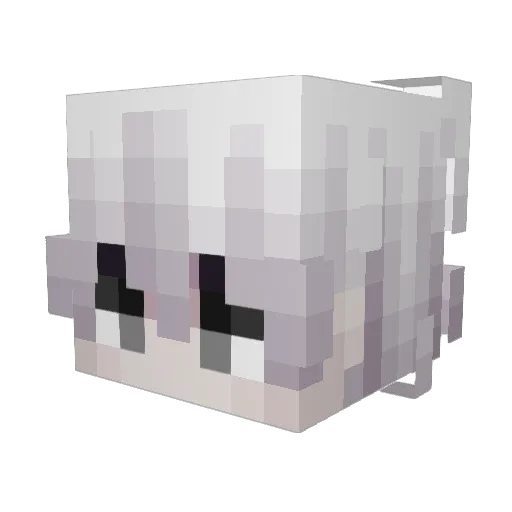 KanzyMC Minecraft avatar head, 3D render
