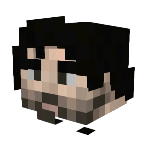 KaoS_RHYTHMM Minecraft avatar head, 3D render