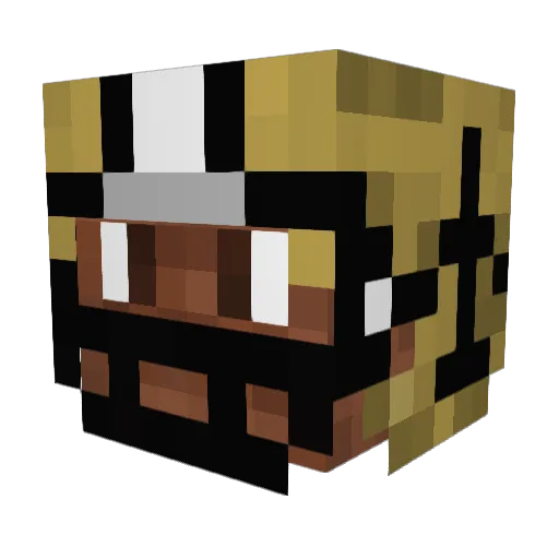 Kaoe Minecraft avatar head, 3D render