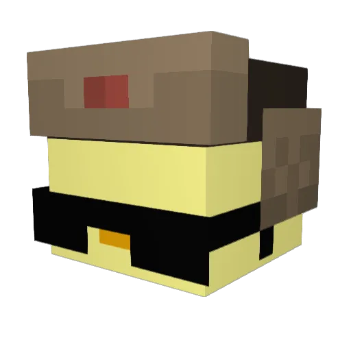 Kaonashi15 Minecraft avatar head, 3D render