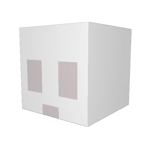 Kaorilite Minecraft avatar head, 3D render
