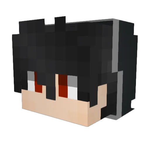 Kaoru0113 Minecraft avatar head, 3D render