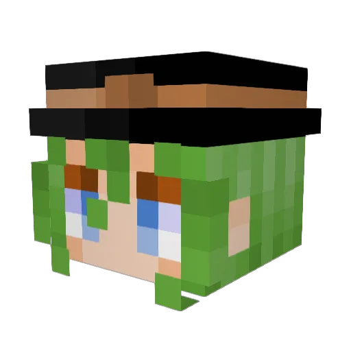 Kaoru19 Minecraft avatar head, 3D render