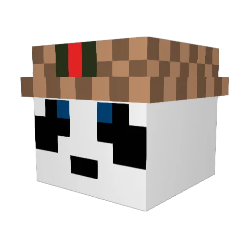 Kaos2011 Minecraft avatar head, 3D render