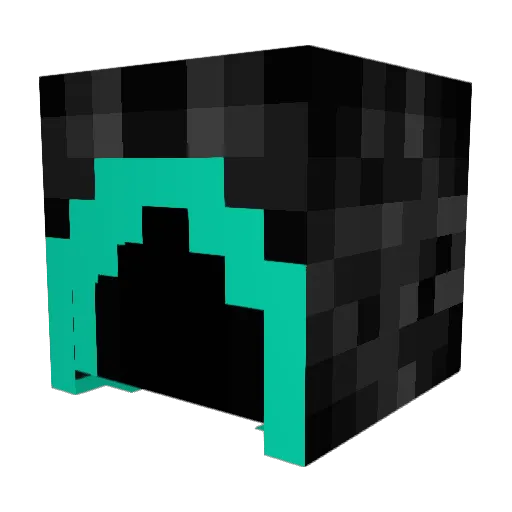 Kaosbeing Minecraft avatar head, 3D render
