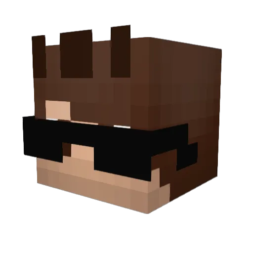 KaosdBR Minecraft avatar head, 3D render