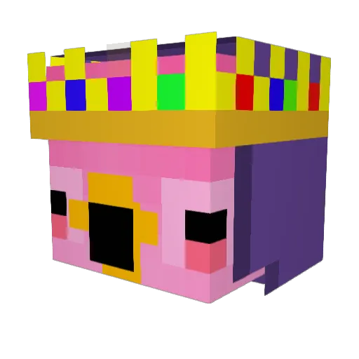 Kaosuk27 Minecraft avatar head, 3D render