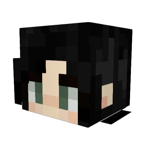 Kaotavn Minecraft avatar head, 3D render