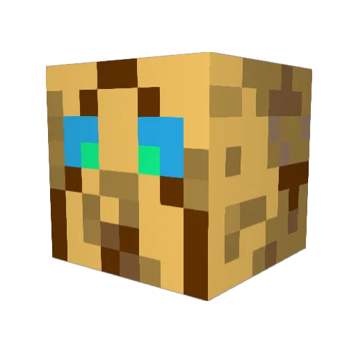 KaoticKat Minecraft avatar head, 3D render