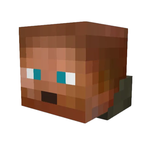 KaoticViolator Minecraft avatar head, 3D render