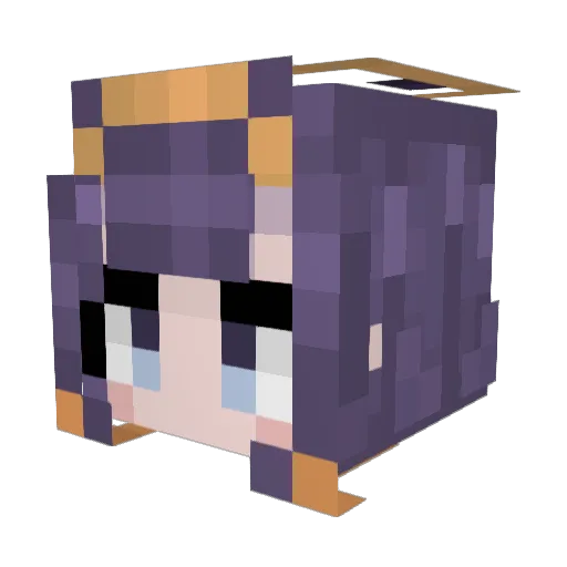 Kaoyeet Minecraft avatar head, 3D render