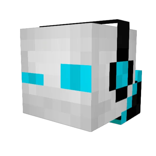 Kaoz07 Minecraft avatar head, 3D render
