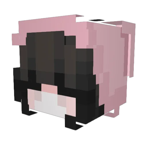 KapKekk Minecraft avatar head, 3D render