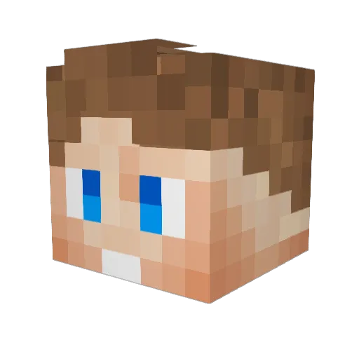 Kapatschu Minecraft avatar head, 3D render