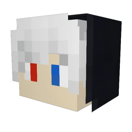 Kapatz Minecraft avatar head, 3D render