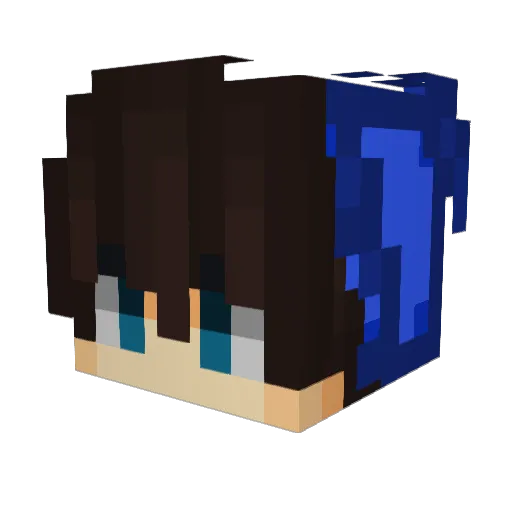 KapePL Minecraft avatar head, 3D render