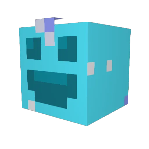 Kapek_123 Minecraft avatar head, 3D render