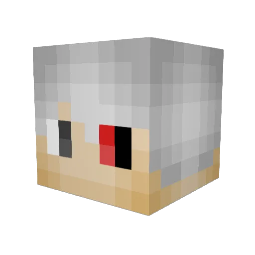 Kapel777 Minecraft avatar head, 3D render