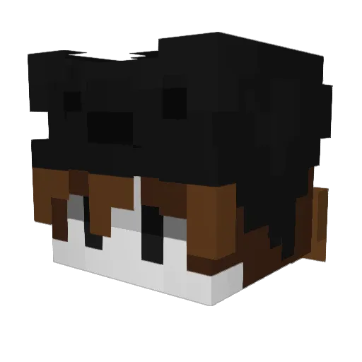Kaperr06 Minecraft avatar head, 3D render