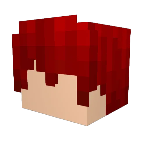 Kaphius Minecraft avatar head, 3D render
