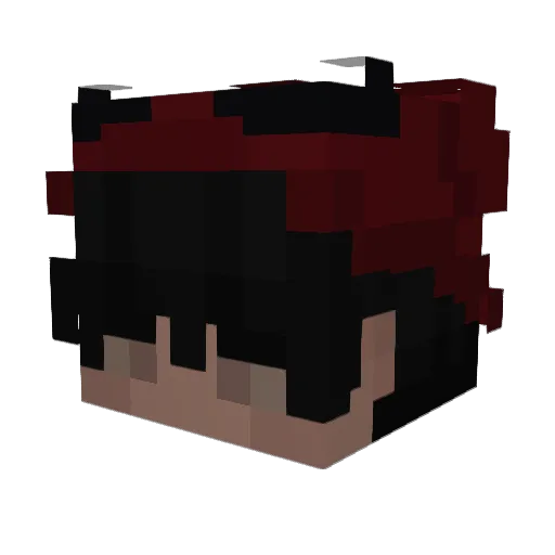 KapiFerrari Minecraft avatar head, 3D render