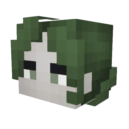 KapiKapial Minecraft avatar head, 3D render