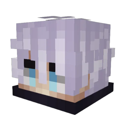 Kapiert Minecraft avatar head, 3D render