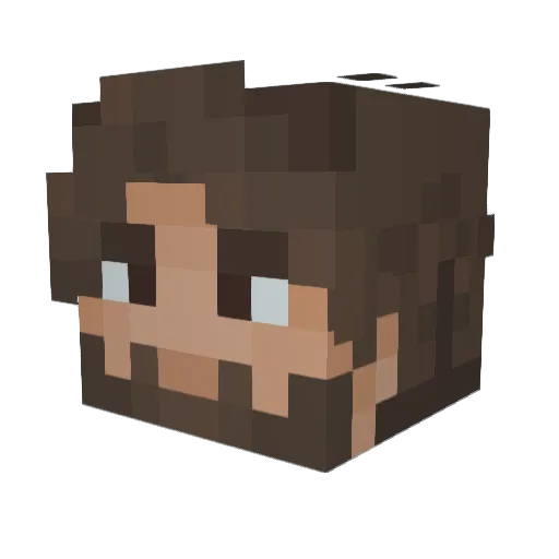 Kapii_1903 Minecraft avatar head, 3D render
