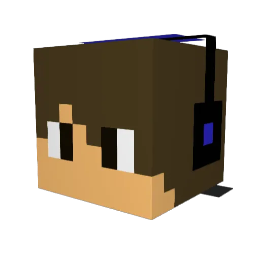 Kapik2585 Minecraft avatar head, 3D render