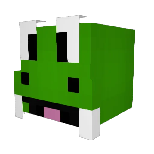 Kapionero Minecraft avatar head, 3D render