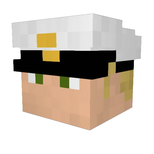 Kapitan1432 Minecraft avatar head, 3D render