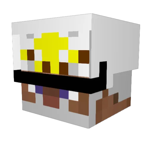 Kapitan_Nemo18 Minecraft avatar head, 3D render