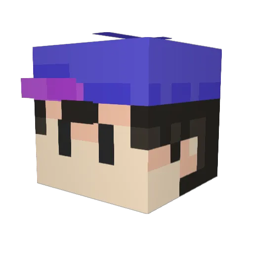 Kapn_ Minecraft avatar head, 3D render