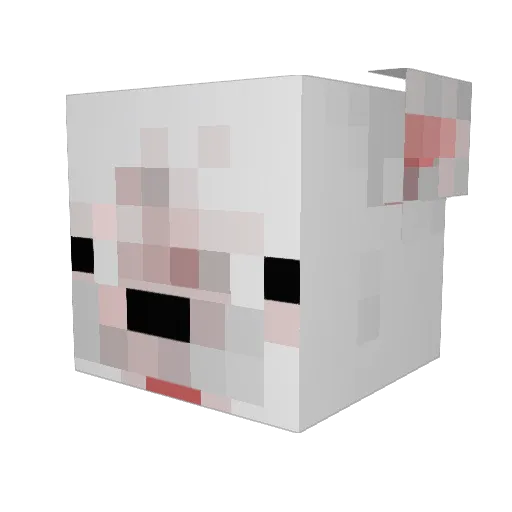 KapoZero Minecraft avatar head, 3D render