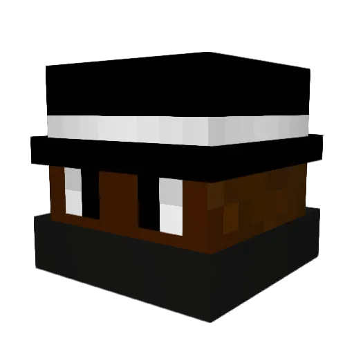 Kapoo99 Minecraft avatar head, 3D render