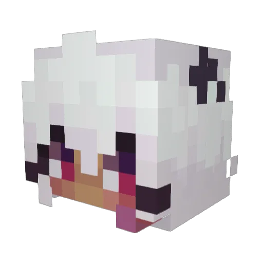 Kapooklynn Minecraft avatar head, 3D render