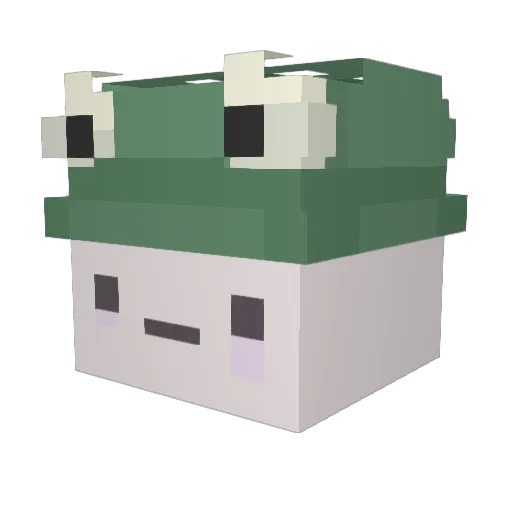 KaporalToinou Minecraft avatar head, 3D render
